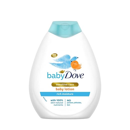 Baby Dove Rich Moisture Nourishing Baby Lotion 400 ml, With Moisturising Cream for Soft Skin