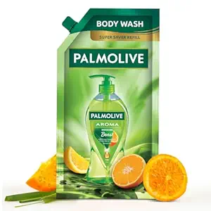 Palmolive Aroma Morning Boost Body Wash For Women & Men,750Ml Shower Gel Refill Pack,100% Natural Citrus Essential Oil Lemongrass Extracts A Soft Smooth Skin,Ph Balanced,Free Of Parabens Silicones
