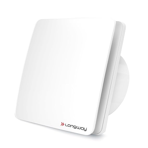 LONGWAY FreshX 6 Inch 150 mm Energy Efficient Exhaust Fan | High Speed Powerful Motor | Noiseless Operation | Rust Proof | Suitable for Bathroom, Kitchen, Office (White)