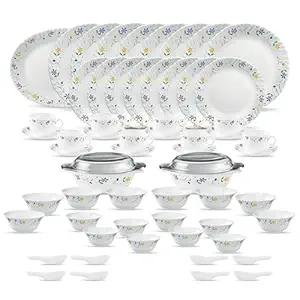 La Opala Diva Classique Collection Opal Glass Crockery for Family of 8