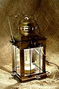 Tu Casa Designer Antique Brass Table Lamps