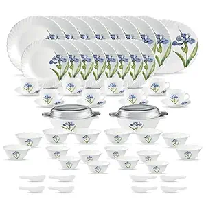 La Opala Diva Classique Collection Opal Glass Crockery for Family of 8
