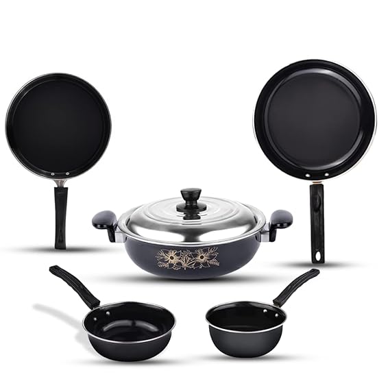 Cast Iron Cookware Set 26cm (Black)