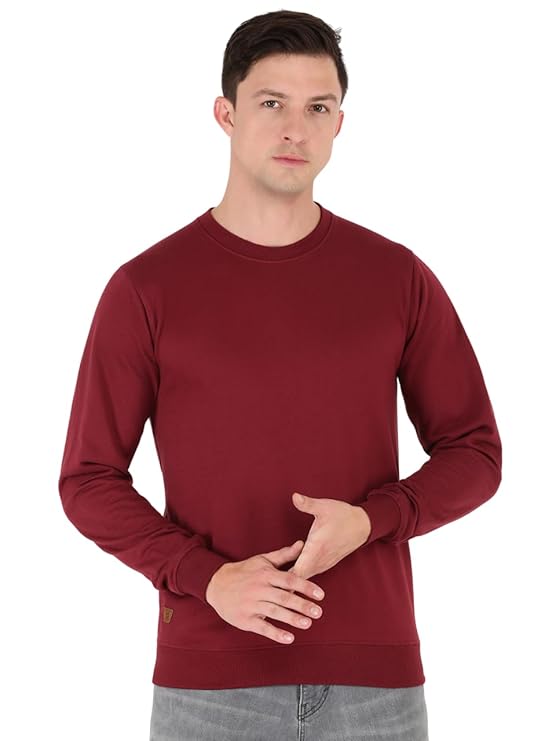 Macroman M-Series Smart Basic Full Sleeve Round Neck Sweat Shirt for Men