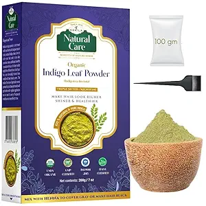 Kokila Indigo Powder 100% Naturals & Organic Hair Coloring - Dark Brown Color - 1 Box 50Gm