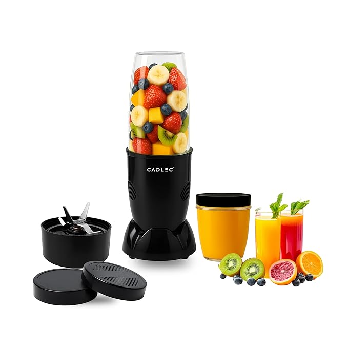 500W Powerful All-in-1 Juicer Blender for Smoothie Making & Grinding (Black)