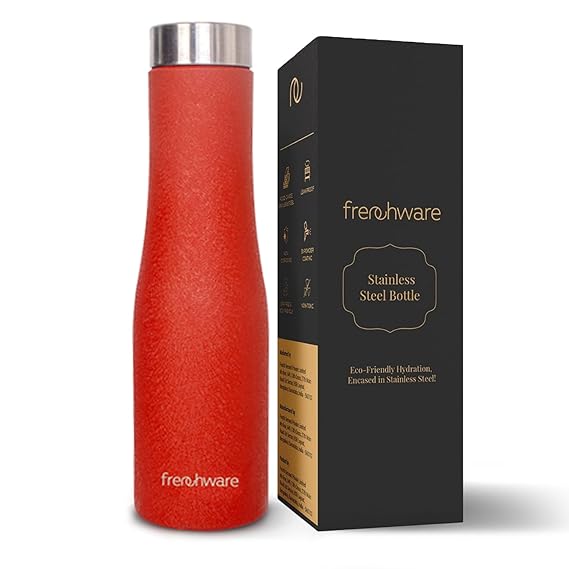 Frenchware Water Bottle (1 Litre, Premium Stainless Steel, Plum Delight)