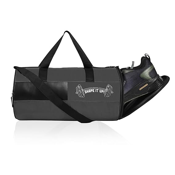 Kuber Industries Water Resistant 3 Compartment Gym Bags for Men