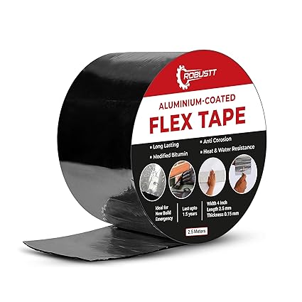Robustt Aluminium-Coated Flex Tape - Waterproof Solution for Leaks & Repairs