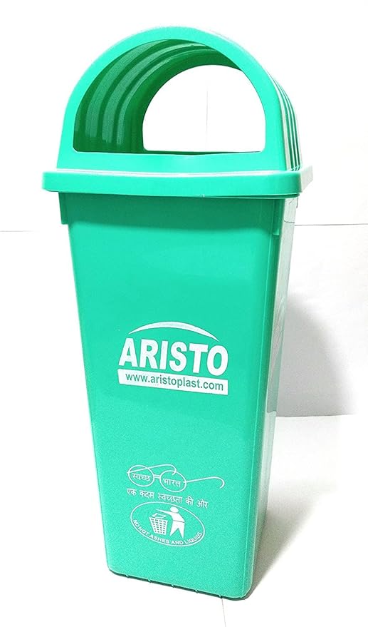 Aristo Square Dome Garbage Waste Dustbin 110 Ltr (Green)