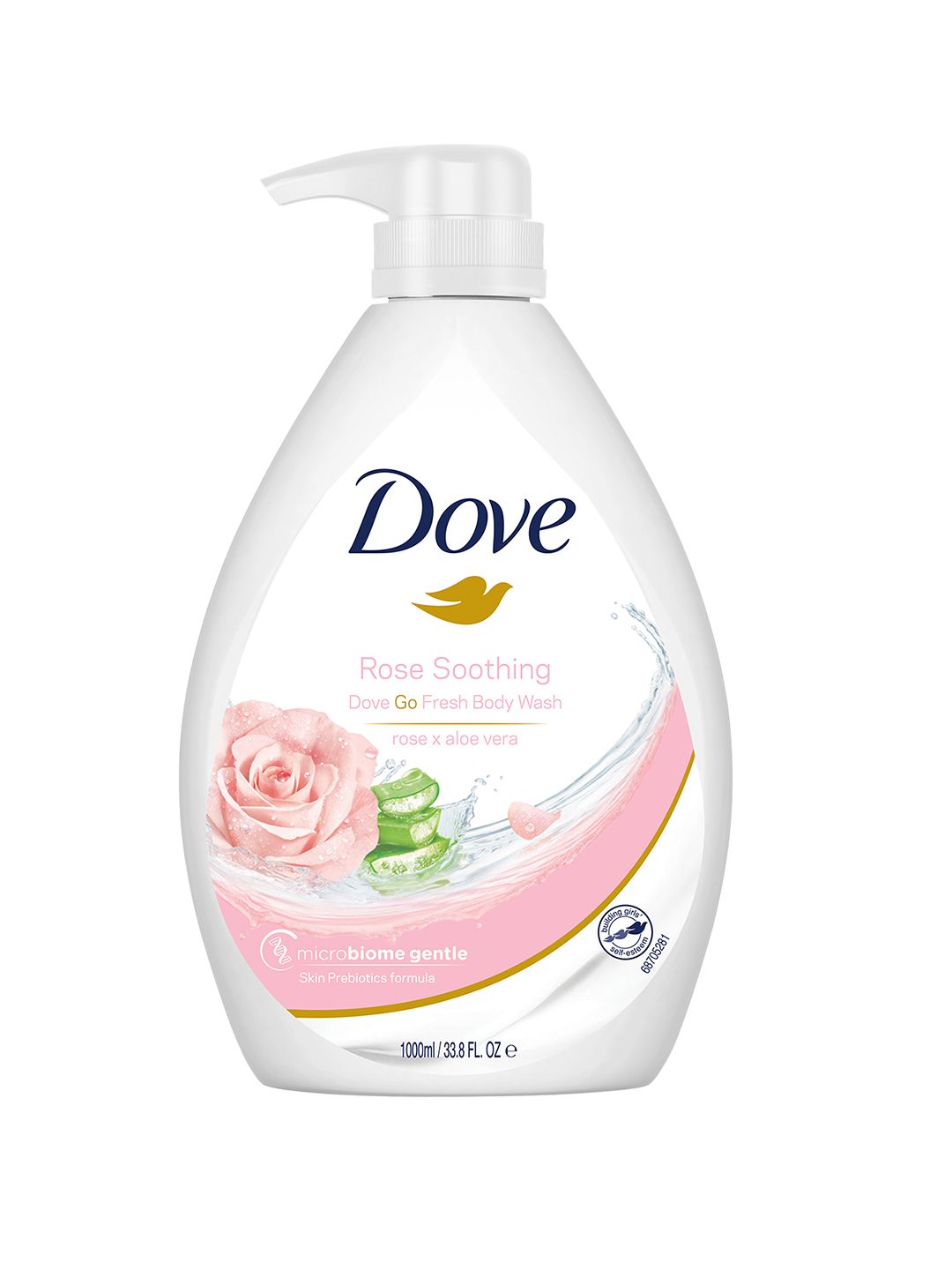 Rose Soothing Go Fresh Microbiome Gentle Body Wash with Aloe Vera - 1L