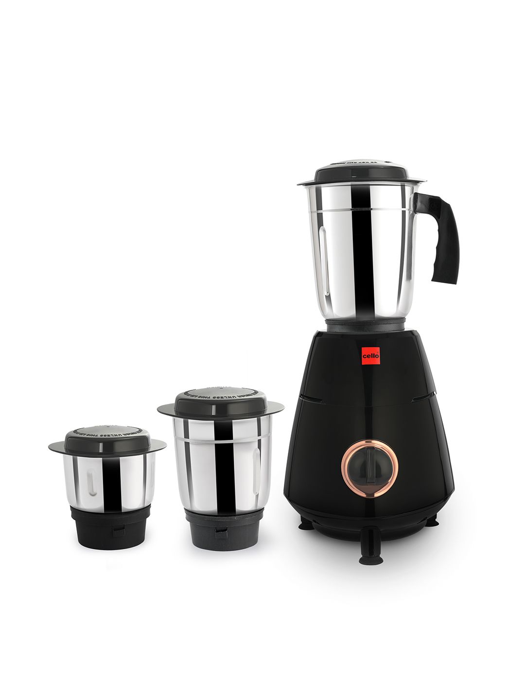 Imperia Stainless Steel Black & Copper Mixer Grinder 500 Watts- 3 SS Jars