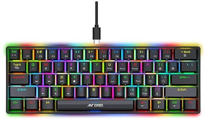 Ant Esports mk 1300 Wired USB Tenkeyless Gaming Keyboard Compatible with Desktop (Black)