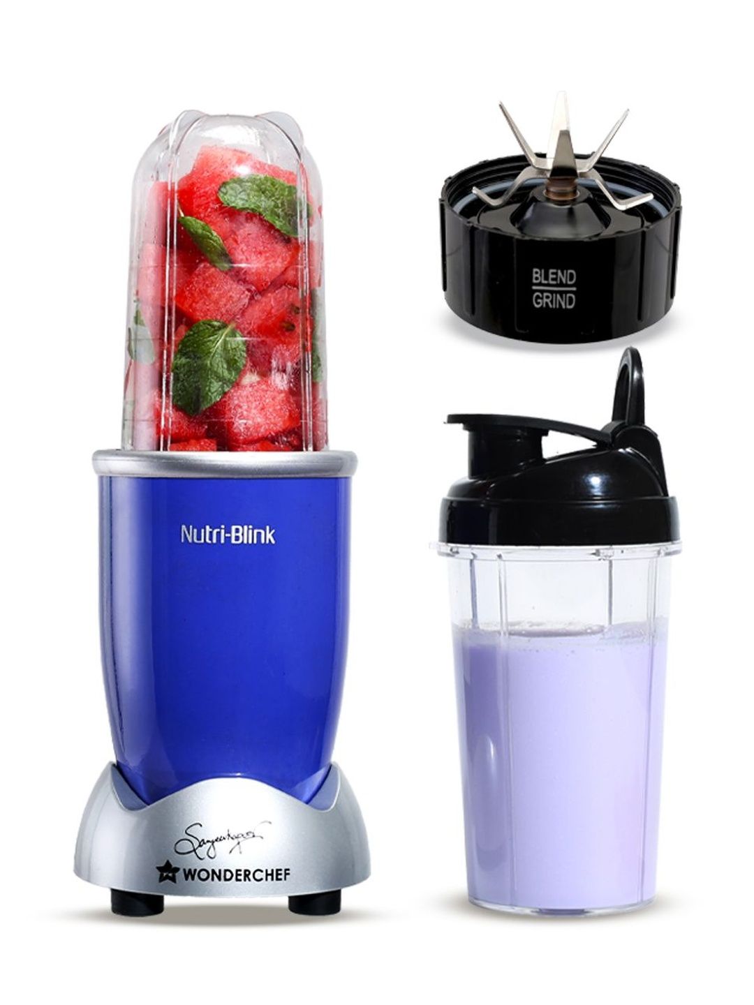 Blue Plastic Nutri-blend Blink Juicer Mixer Grinder Reviews and Benefits