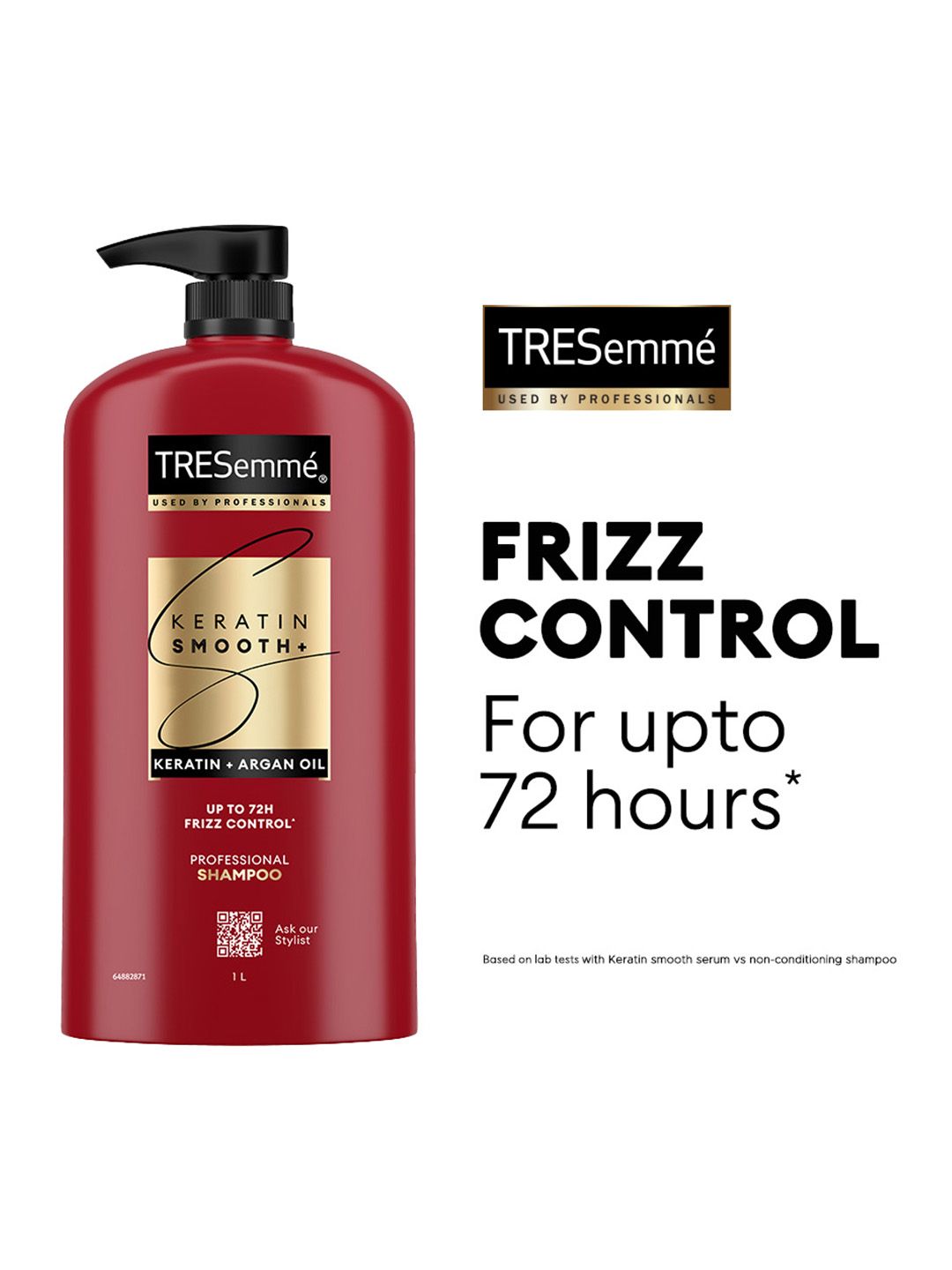 Keratin Smooth Shampoo with Keratin & Argan Oil for Straight, Shiny Hair- 1L