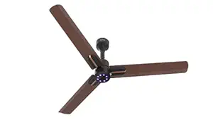 Polycab Wizzy Neo LED 2.0 1200mm BLDC Ceiling Fan with remote |BEE 5 Star Rated, Higher Air Delivery|LED Indicator,Reverse,Sleep and Breeze Mode,Free Installation |3 Years Warranty (Matt Brown Copper)