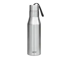 MILTON Super 1000 Stainless Steel Water Bottle 1000ml | Single Wall | Leak-Proof Lid, Rust-Free | ISI Certified | BPA-Free | For School, Office, Gym, Travel | Silver