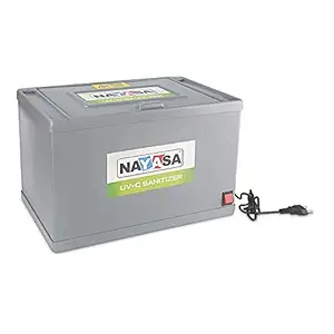 Nayasa UV-C Sanitizer Storage Box (15Ltrs) Grey Color