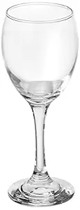 Amazon Brand - Solimo Wine Glass 245ml, Set of 6, Transparent