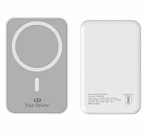 True Desire 10000 Mah Magsafe Wireless Power Bank 15w Wireless &22.5 watts Wired Charging for iPhone 12 and Above