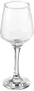 Amazon Brand - Solimo Wine Glass Set, 310ml, Set of 6, Transparent