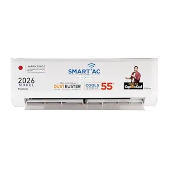 Panasonic 1.5 Ton 3 Star, New Star rated, Premium WiFi Inverter Smart Split AC (DustBuster Tech, Matter Enabled, AI, Higher Airflow, Copper Cond., 8in1 Convertible, 2-Way,PM0.1 Filter,CS/CU-SU18BKY3W,White) and 1.5 Ton AC