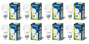 Crompton Dyna Ray 7W Round E27 LED Cool Day Light Pack of 8