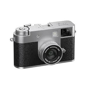 Fujifilm X Half 17.7MP 1 inch CMOS Sensor with 10.8mm f/2.8-11 Lens|Retro Style mirrorless Compact Travel Camera|2k vlogging for Street/Lifestyle - Silver