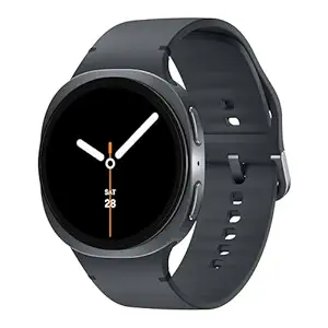 Samsung Galaxy Watch8 (40mm, Bluetooth, Graphite) with 3nm Processor | Dual GPS | Sapphire Glass & Armor Aluminum | 5ATM & IP68 | BP, ECG, IHRN & Vascular Load Monitoring | Anti-oxidant Index