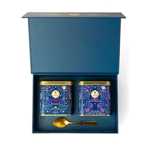 Taj Mahal gift pack 100g*2 Teas with One Spoon, Medium Caffeine