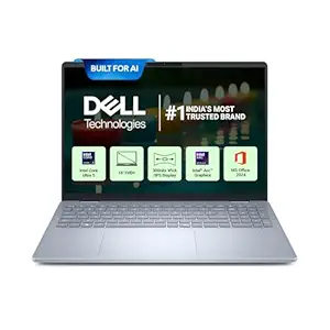 New Dell 16 Plus Laptop, AI Enabled Intel Core Ultra 5 226V, 16GB LPDDR5X, 512GB SSD, Intel Arc Graphics, 16" FHD+ AG NT 300nits WVA/IPS Display, Backlit Keyboard + FPR, Ice Blue, Thin & Light 1.87 Kg