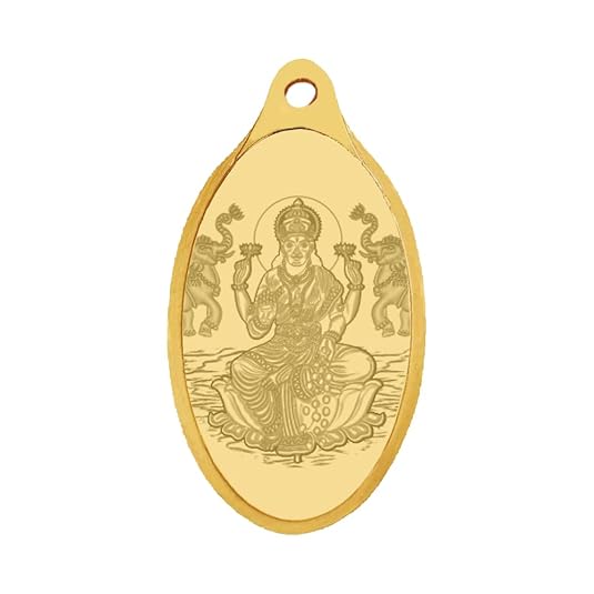 WHP Jewellers 24kt (999) 1 gram Goddess Lakshmi Yellow Gold Lakshmi Pendant