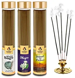 The Aroma Factory White Sage Mogra & Attar Jannat Agarbatti