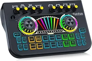 Cezo X3 Professional Live Streaming USB Audio Interface for Karaoke, Recording