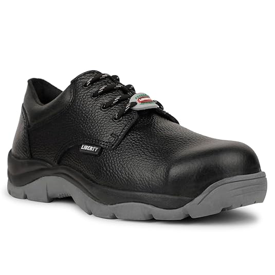 Liberty Freedom Shield-CA Safety Shoes for Men's with Rubber Insole | Comfortable for All Weather | Shock Absorber|