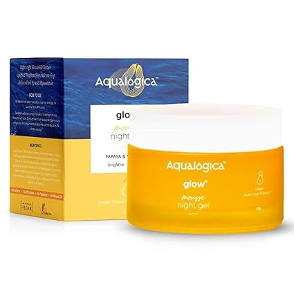 Aqualogica Glow+ Mousse Vitamin C Night Gel for Dark Spots & Pigmentation