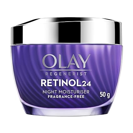 Olay Regenerist Retinol 24 Night Cream l Renews and Resurfaces Skin Overnight l No Redness or Irritation | Fragrance Free l Normal, Oily, Dry and Combination Skin l 50g