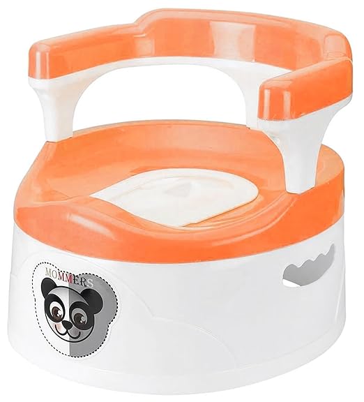 Baby Potty Training Seat, Floor Potty Trainer, Detachable Potty Bowl, Suitable for Boy/Girl Orange