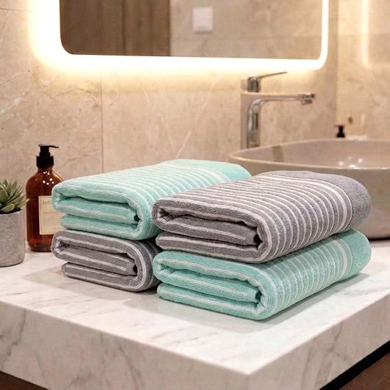 Athom Living Premium Hand Towels - Soft, Quick Dry, Absorbent | 4 Pack
