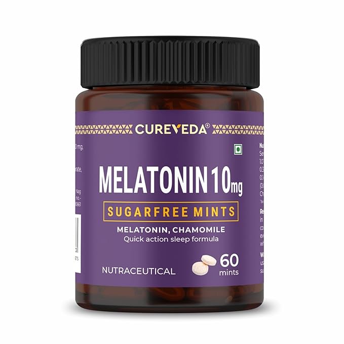 Melatonin 10mg Sleep Support Sublingual Mints | Fast Dissolve Oral Sleep Aid
