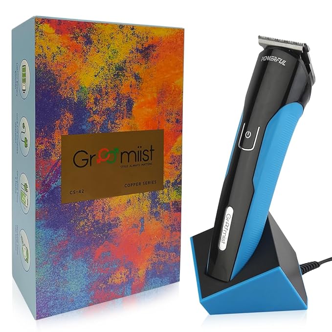 Groomiist IPX6 Waterproof Trimmer for Men 120 Mins Run Time