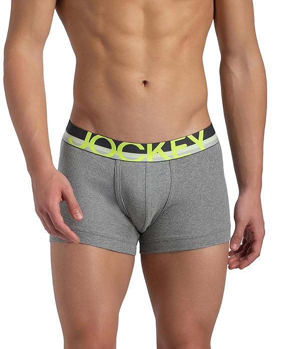 Jockey FP03 Men's Super Combed Cotton Rib Solid Trunk with Ultrasoft Waistband