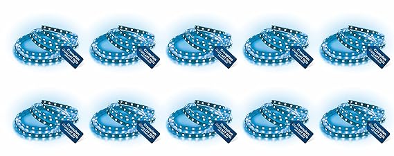 Crompton 25W LED Strip Light | 5 Meter Blue Light | Roll with 300 LEDs | 22 Lumens/LED | Bright & Energy Saving | Flexible Lighting | Without Driver | Pack of 1.