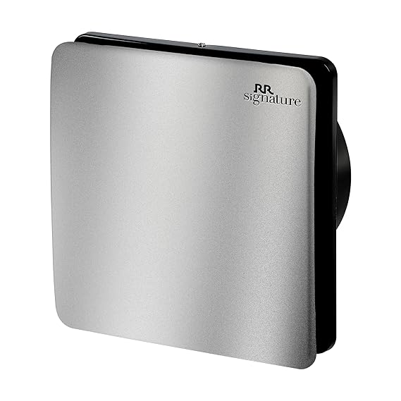 RR Signature Vento Fresh Luxura 150 mm Exhaust Fan For Kitchen, Bathroom | Silent, Compact Design, Easy Install | Thermal Fuse | High Speed 100% Powerful Copper Motor | 2 Year Warranty [Steel Finish]