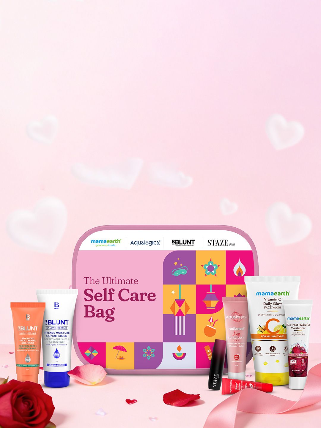 Self Care Essentials Gift Set with Vanity Bag
