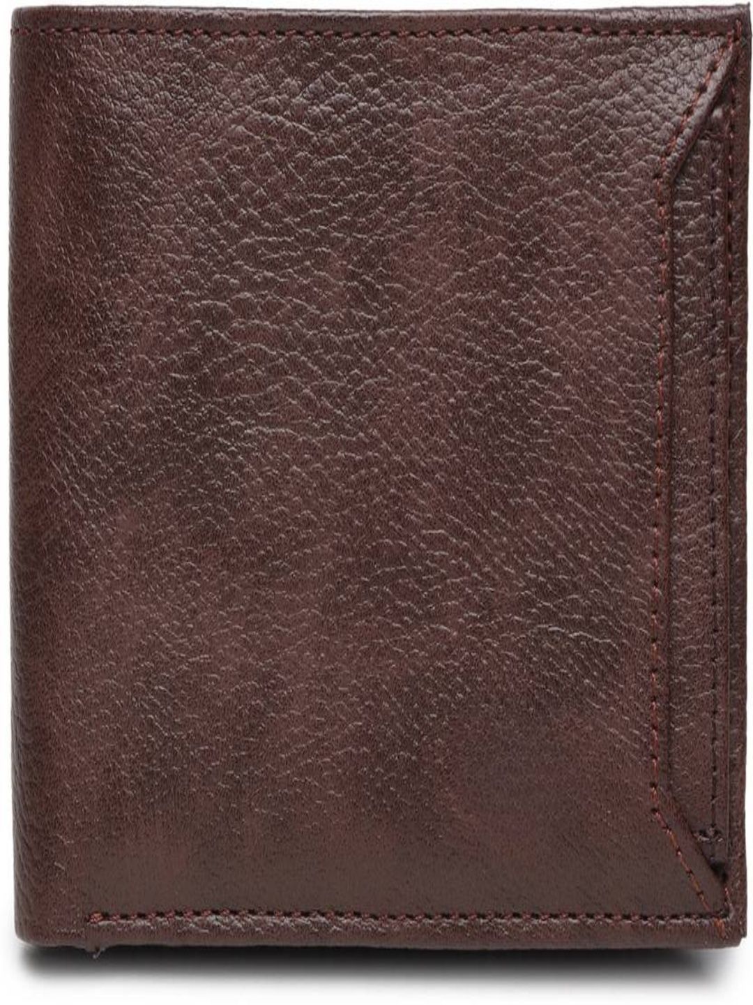 Men Textured Two Fold Wallet