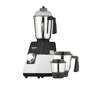 Sharp 500W Mixer Grinder hybrid Copper Motor, SS-304 Grade Stainless steel blade, Auto Cutoff, food grade ring, Variable speed Settings, 2 Yrs on Product & 5 Yrs warranty on Motor,20000 RPM Motor