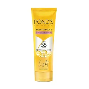 POND'S Serum boost sunscreen For All skin types prevent and fade dark patches with the power of SPF 55 and NIACINAMIDE-C Serum 100g