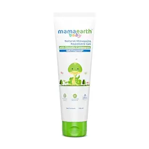 Mamaearth Natural Mosquito Repellent Gel - 100ml | DEET Free | Protects from Dengue, malaria & Chikungunya | Made safe Certified | Protection from Mosquitoes | Safe if ingested