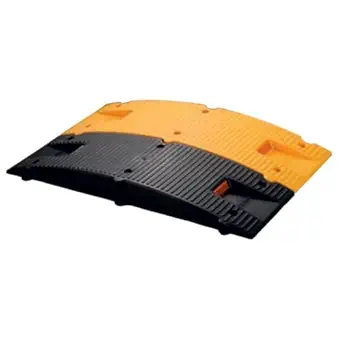 75MM Speed Breaker 2 Meter ABS Road Bump (Black and Yellow)